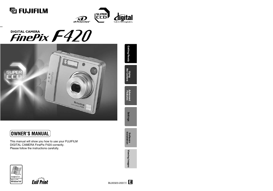 FujiFilm FinePix 420 User Manual | 47 pages