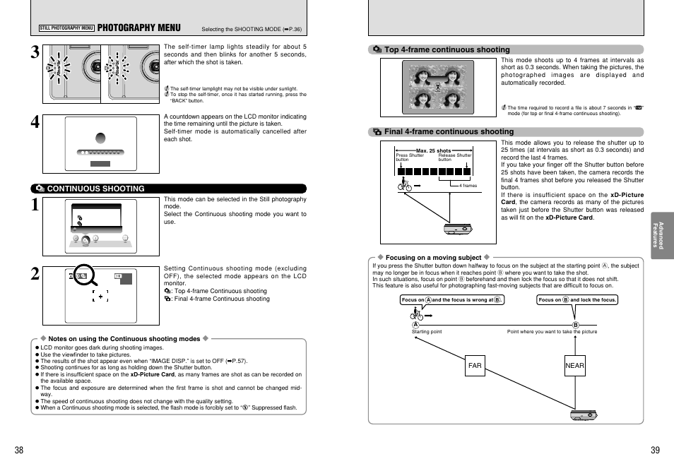 Photography menu | FujiFilm FinePix 420 User Manual | Page 20 / 47