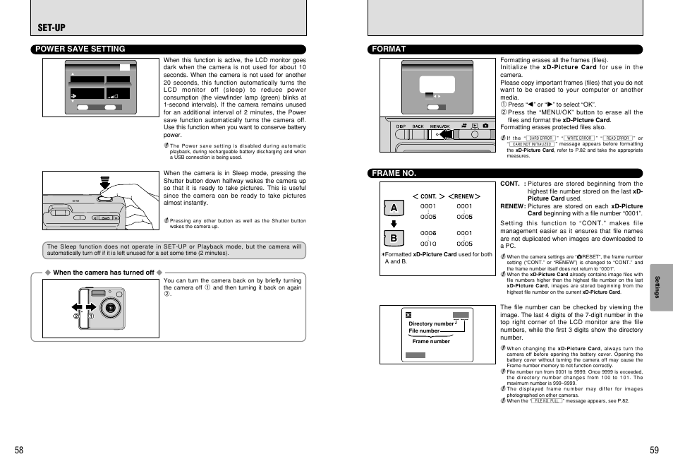 Ab b, Set-up | FujiFilm FinePix 420 User Manual | Page 30 / 47