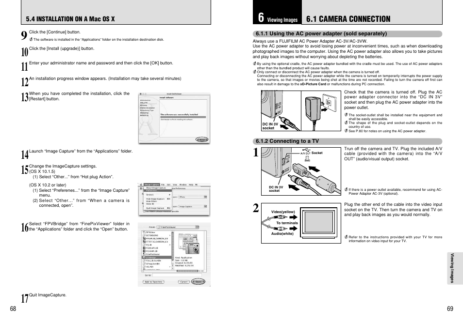 1 camera connection | FujiFilm FinePix 420 User Manual | Page 35 / 47