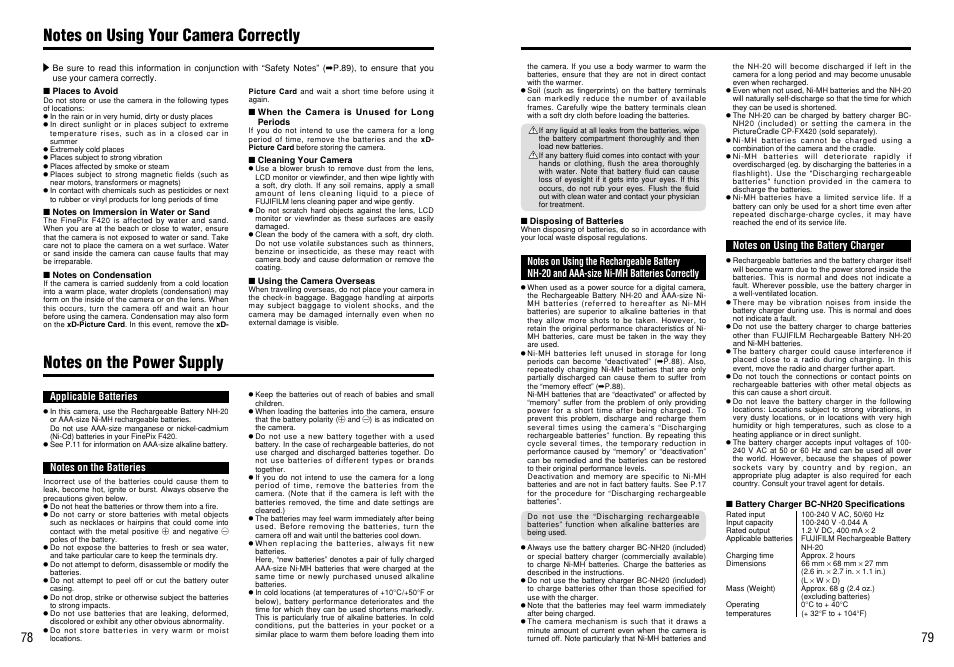 FujiFilm FinePix 420 User Manual | Page 40 / 47