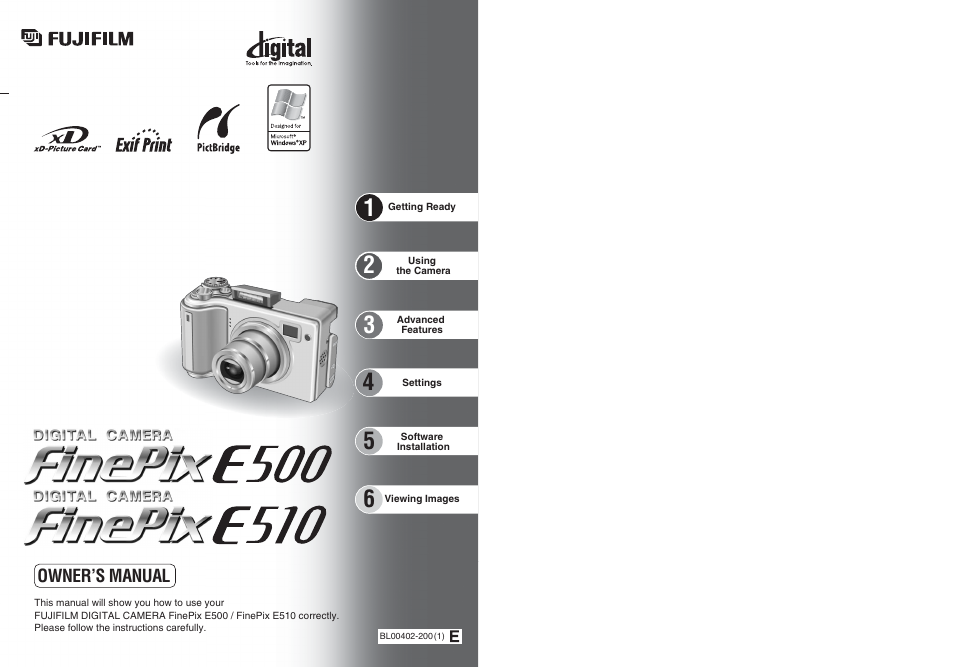 FujiFilm E510 User Manual | 59 pages