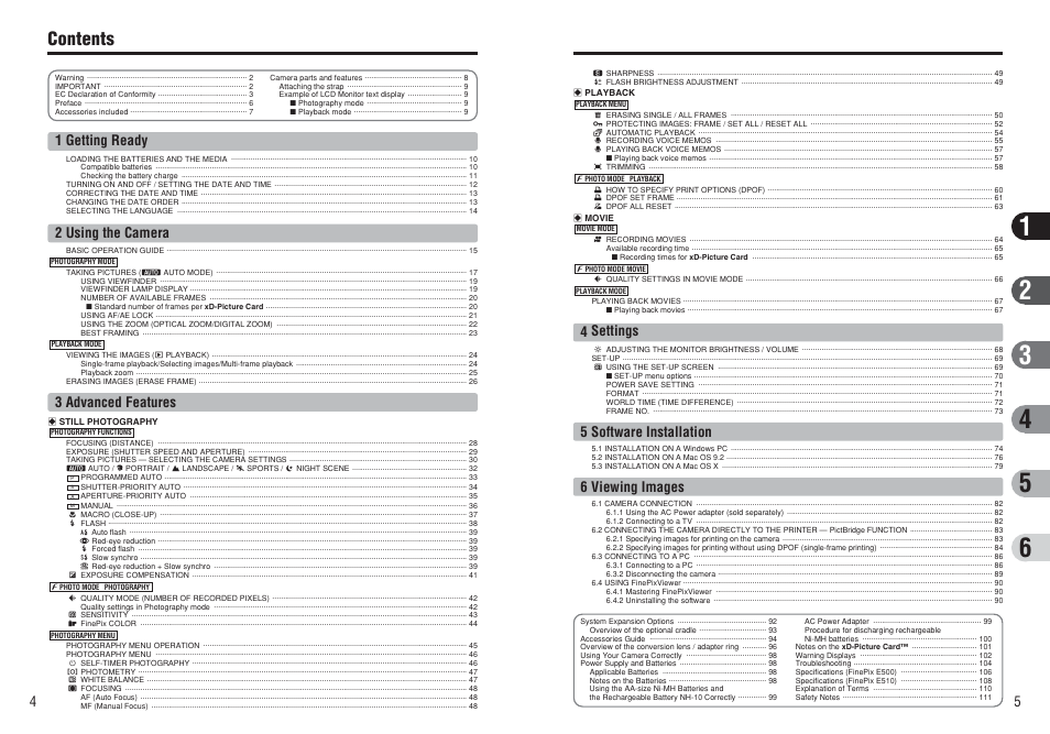 FujiFilm E510 User Manual | Page 3 / 59