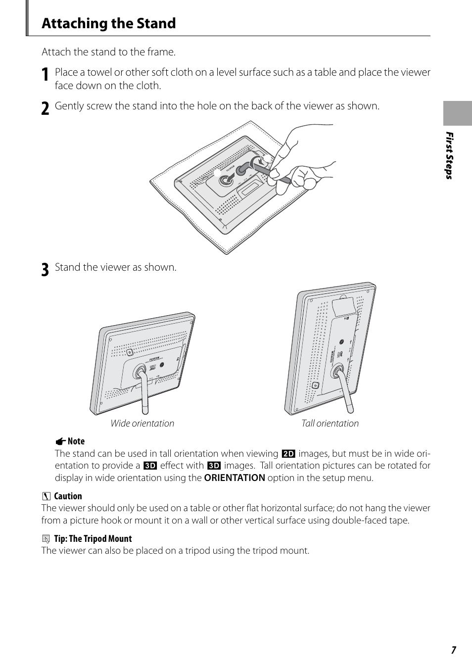 Attaching the stand | FujiFilm BL00969-200 User Manual | Page 15 / 44