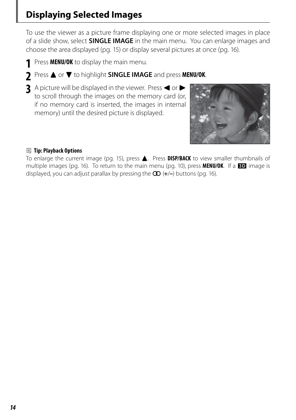 Displaying selected images | FujiFilm BL00969-200 User Manual | Page 22 / 44