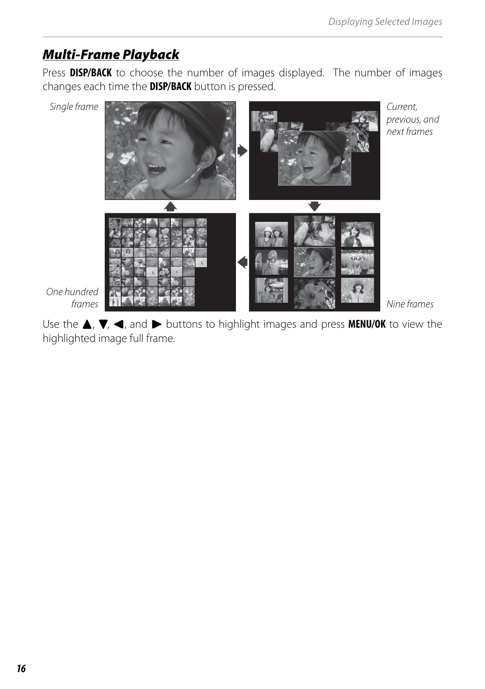 Multi-frame playback | FujiFilm BL00969-200 User Manual | Page 24 / 44