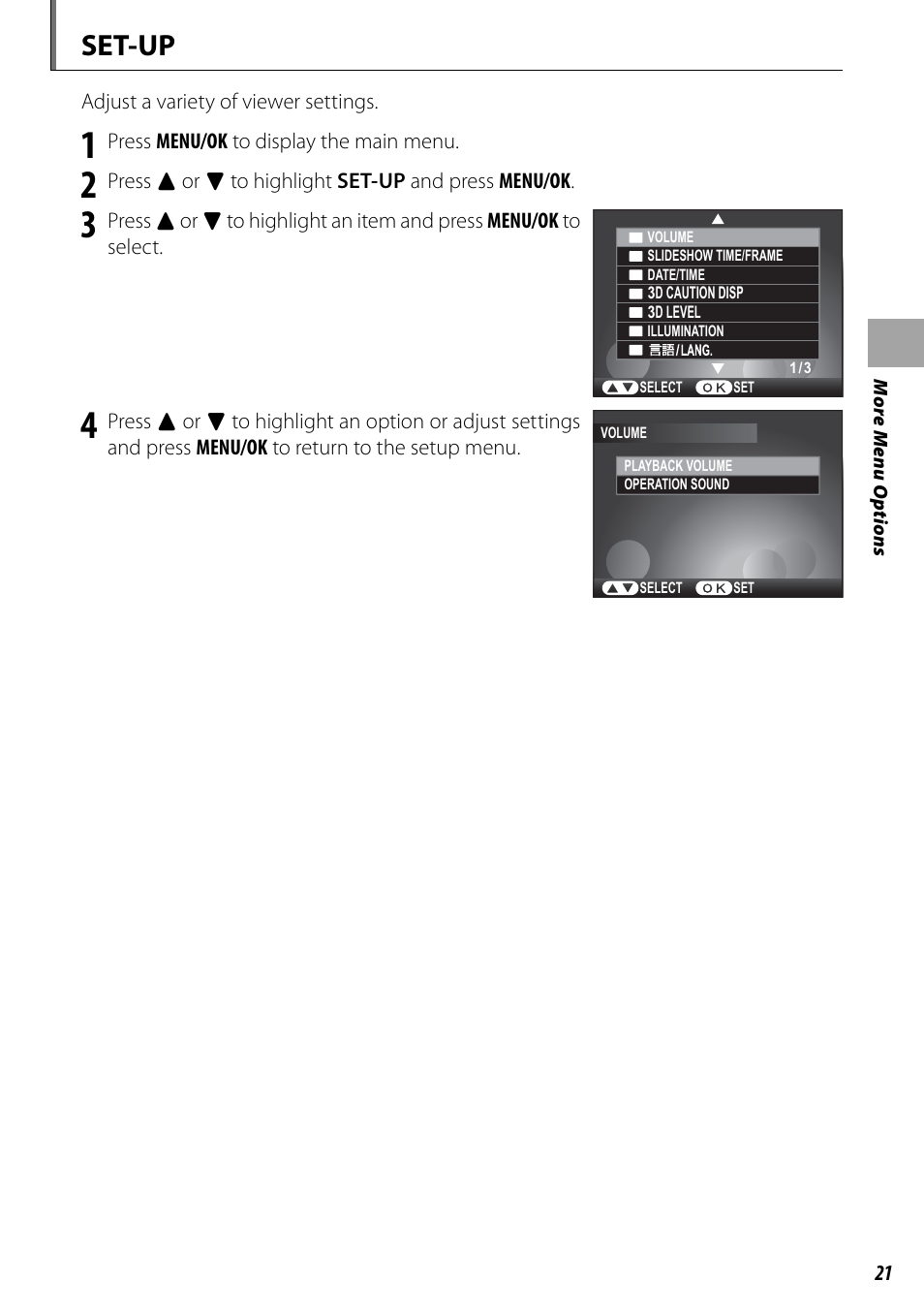 Set-up | FujiFilm BL00969-200 User Manual | Page 29 / 44