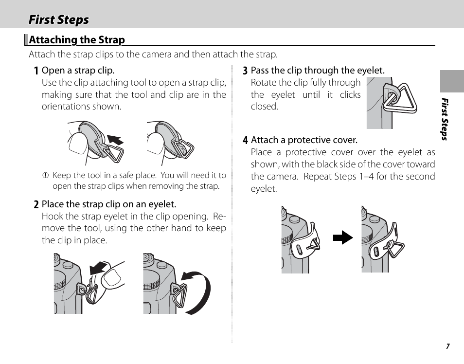 First steps | FujiFilm DIGITAL CAMERA X-E1 User Manual | Page 21 / 136