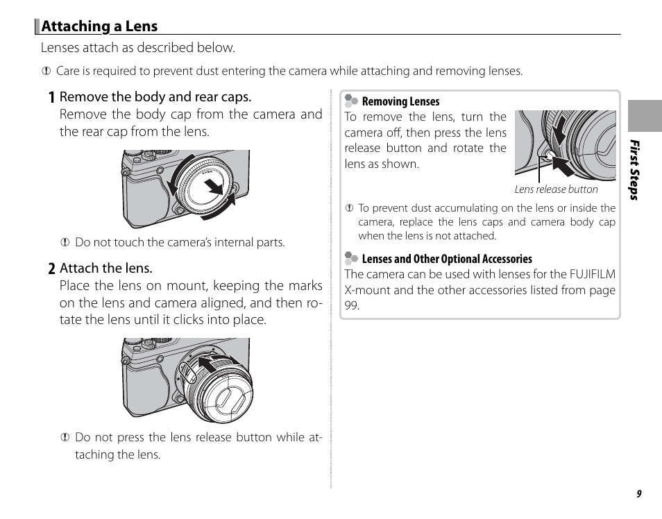 FujiFilm DIGITAL CAMERA X-E1 User Manual | Page 23 / 136