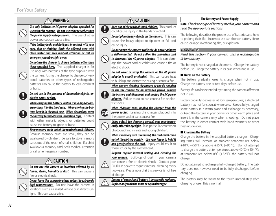 FujiFilm DIGITAL CAMERA X-E1 User Manual | Page 4 / 136