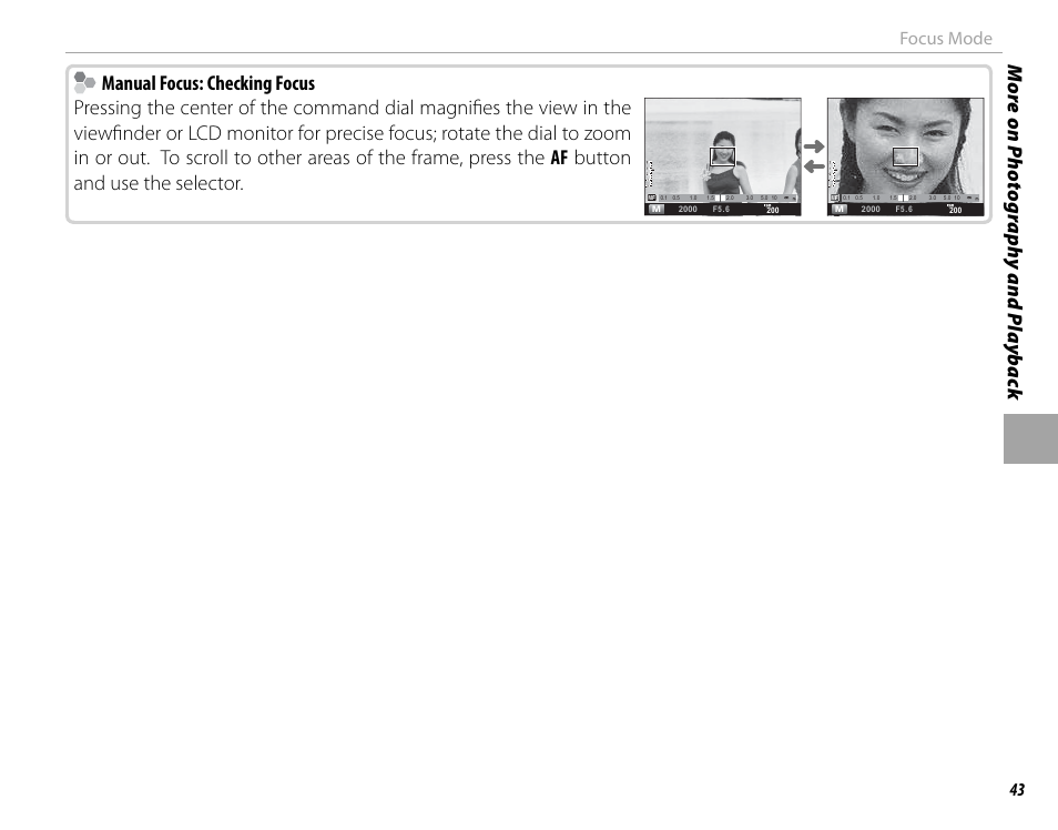 Focus mode | FujiFilm DIGITAL CAMERA X-E1 User Manual | Page 57 / 136