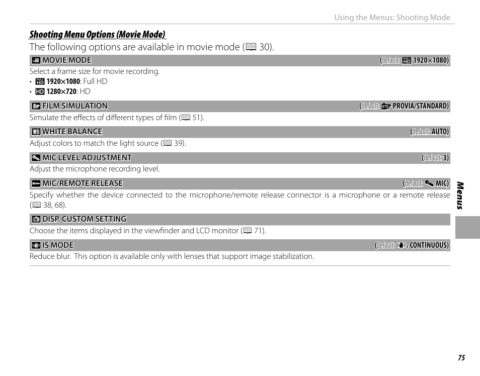 FujiFilm DIGITAL CAMERA X-E1 User Manual | Page 89 / 136