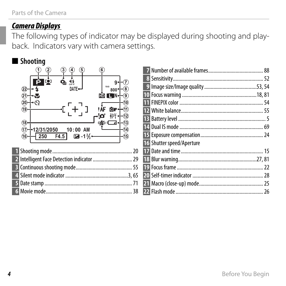 FujiFilm FINEPIX  JZ200 series User Manual | Page 18 / 114