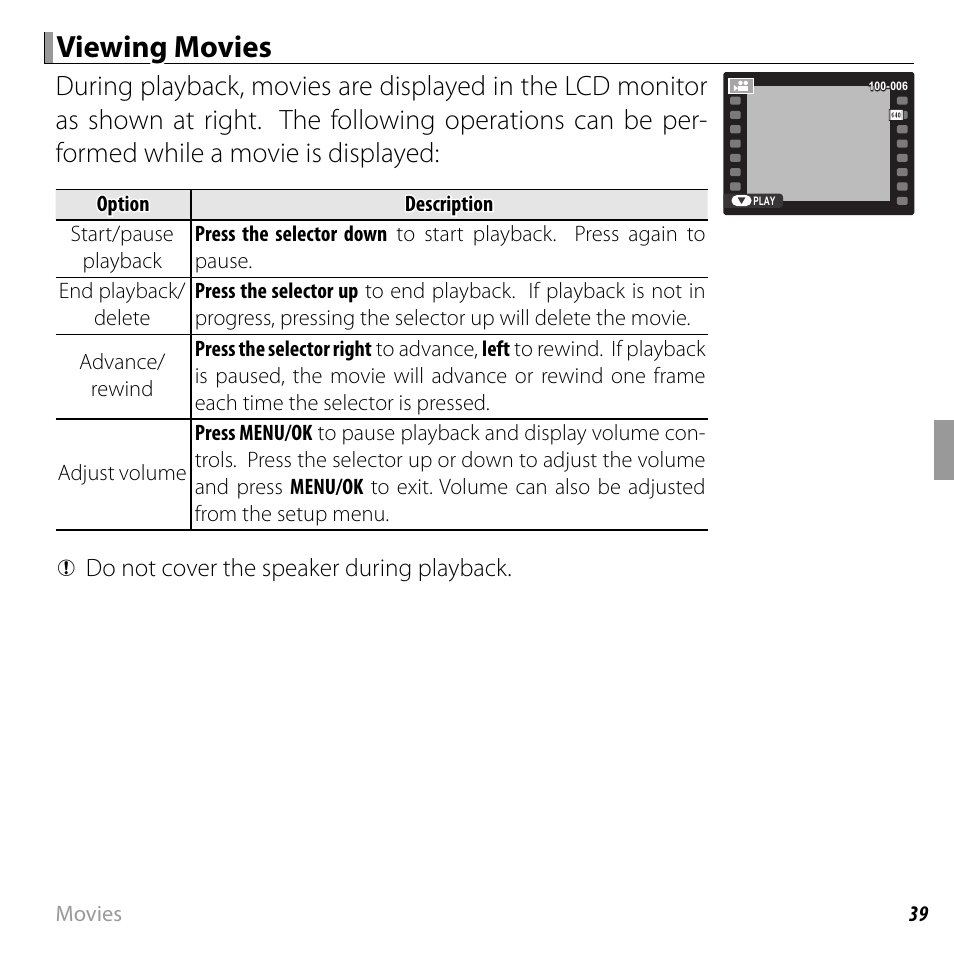 Viewing movies | FujiFilm FINEPIX  JZ200 series User Manual | Page 53 / 114