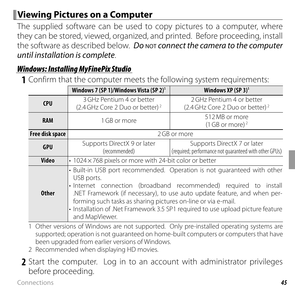 Viewing pictures on a computer | FujiFilm FINEPIX  JZ200 series User Manual | Page 59 / 114