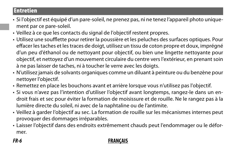 FujiFilm FUJINON LENS XF18MMF2 R User Manual | Page 20 / 112