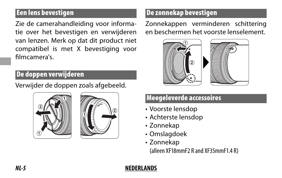 FujiFilm FUJINON LENS XF18MMF2 R User Manual | Page 40 / 112