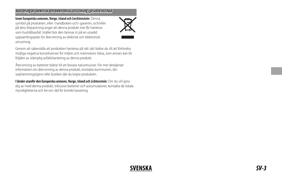 Sv-3 svenska | FujiFilm FUJINON LENS XF18MMF2 R User Manual | Page 45 / 112