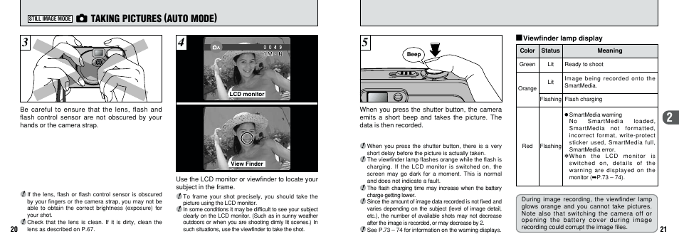 Q taking pictures (auto mode) | FujiFilm FinePix A201 User Manual | Page 11 / 44