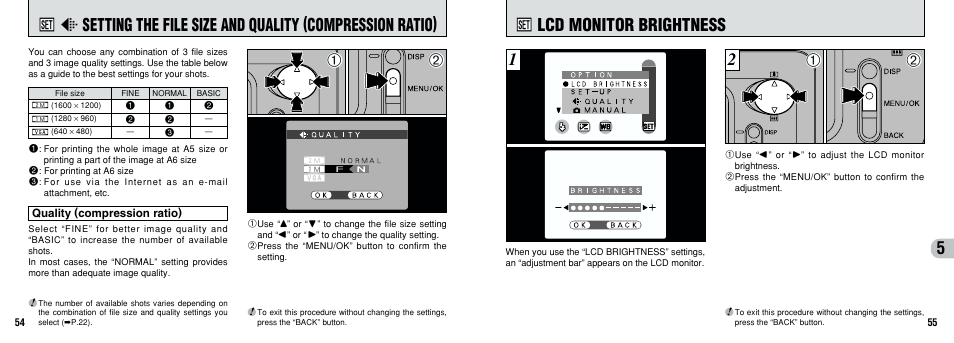 Lcd monitor brightness | FujiFilm FinePix A201 User Manual | Page 28 / 44