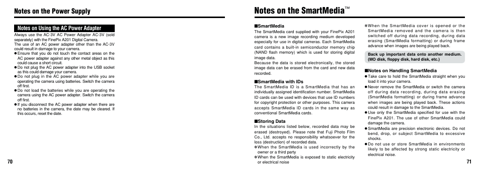 FujiFilm FinePix A201 User Manual | Page 36 / 44