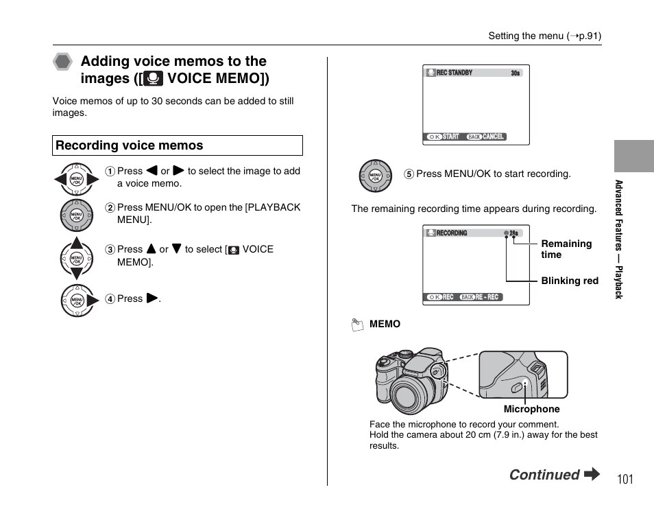 Continued q | FujiFilm FinePix BL00677-200(1) User Manual | Page 101 / 166