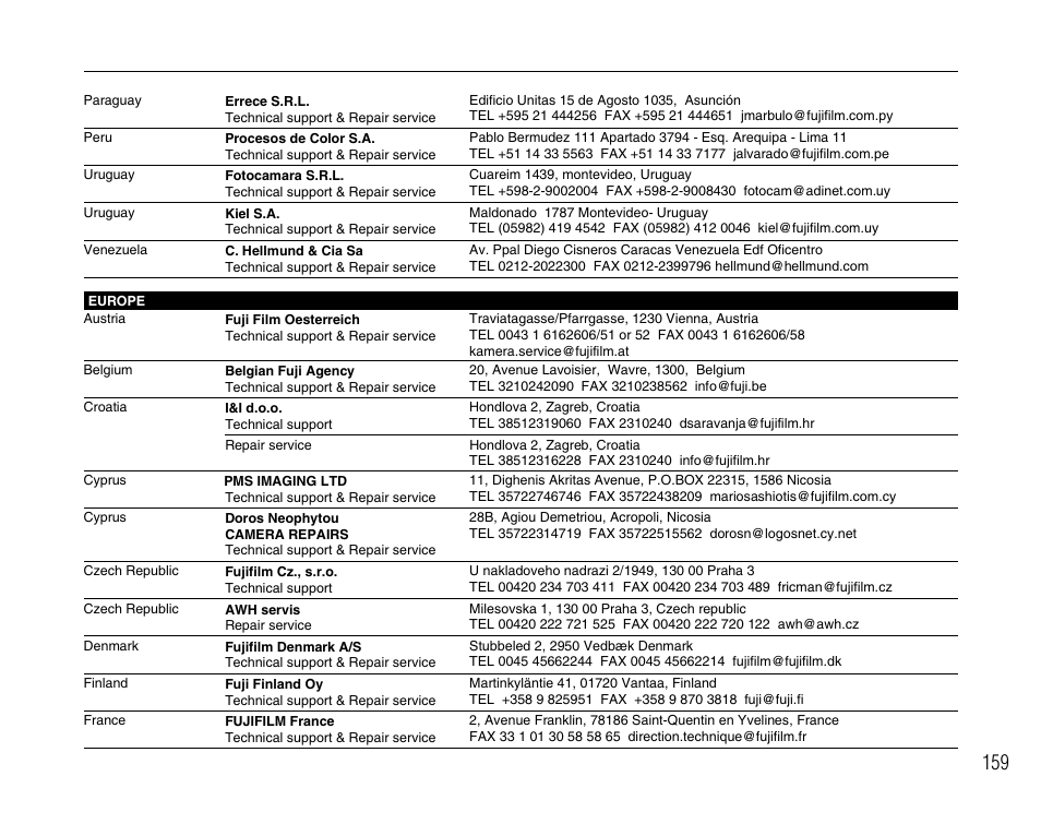 FujiFilm FinePix BL00677-200(1) User Manual | Page 159 / 166