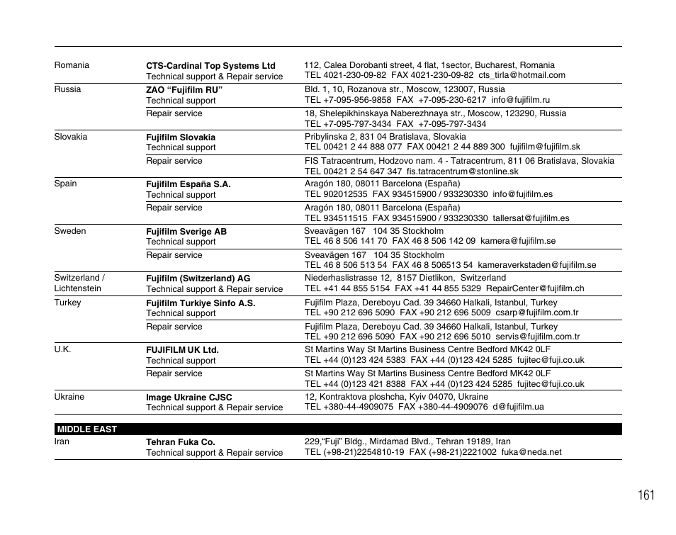 FujiFilm FinePix BL00677-200(1) User Manual | Page 161 / 166