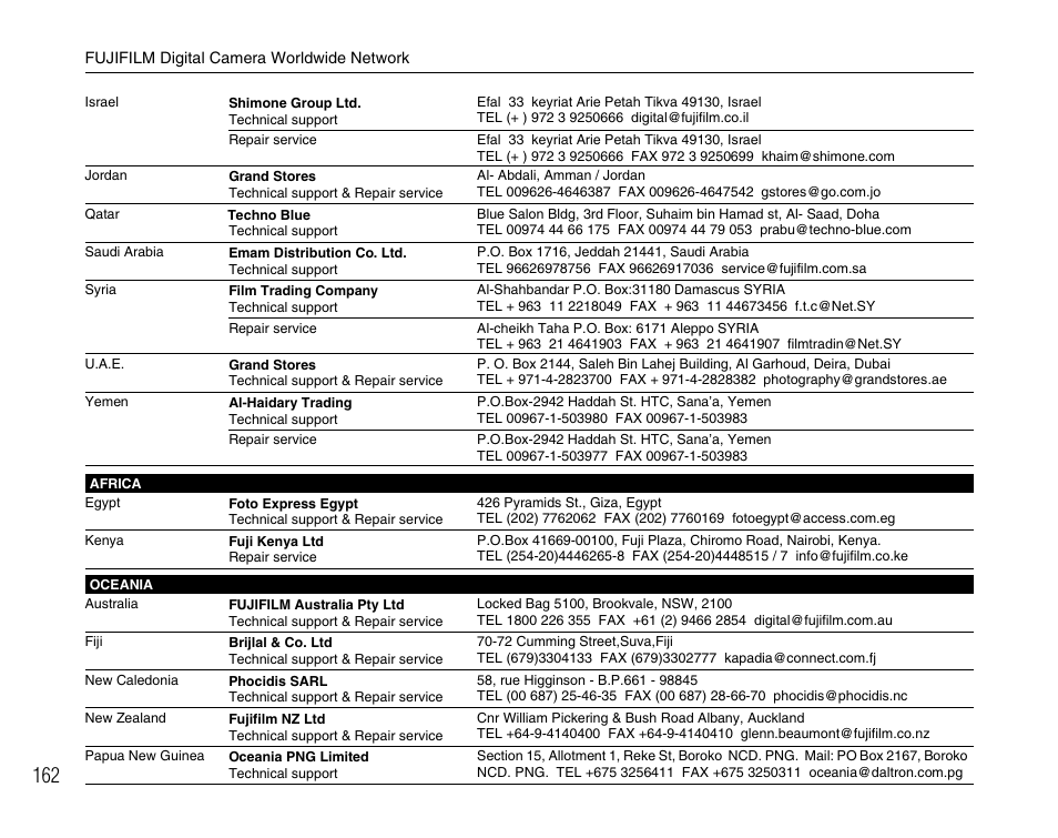 FujiFilm FinePix BL00677-200(1) User Manual | Page 162 / 166