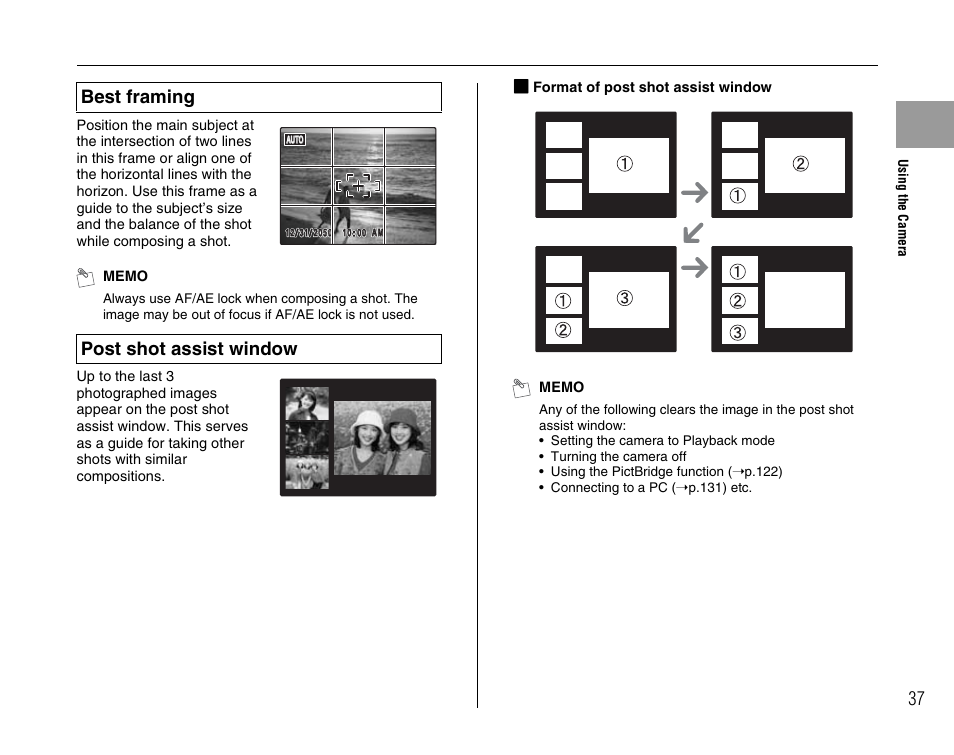 Best framing post shot assist window | FujiFilm FinePix BL00677-200(1) User Manual | Page 37 / 166