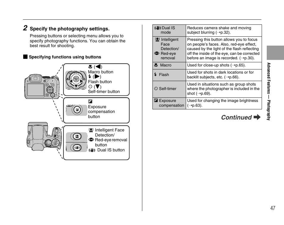 Continued q | FujiFilm FinePix BL00677-200(1) User Manual | Page 47 / 166