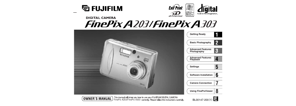 FujiFilm A203 User Manual | 67 pages