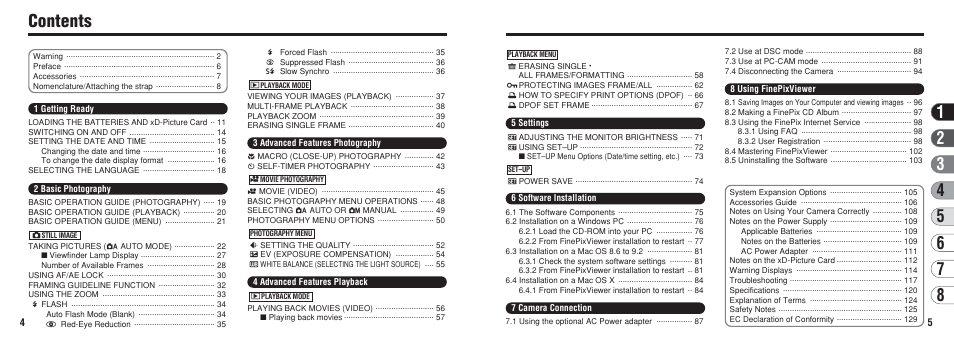 FujiFilm A203 User Manual | Page 3 / 67