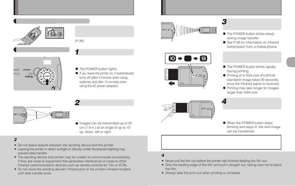 Printing - infrared communication | FujiFilm MP-300 User Manual | Page 13 / 27