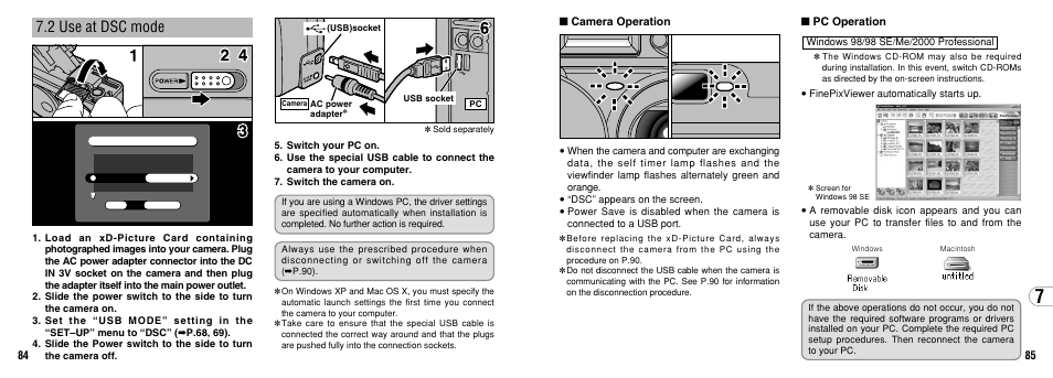 2 use at dsc mode | FujiFilm 2650 User Manual | Page 43 / 63