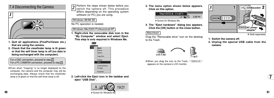 4 disconnecting the camera | FujiFilm 2650 User Manual | Page 46 / 63