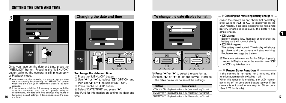 Setting the date and time | FujiFilm 2650 User Manual | Page 9 / 63