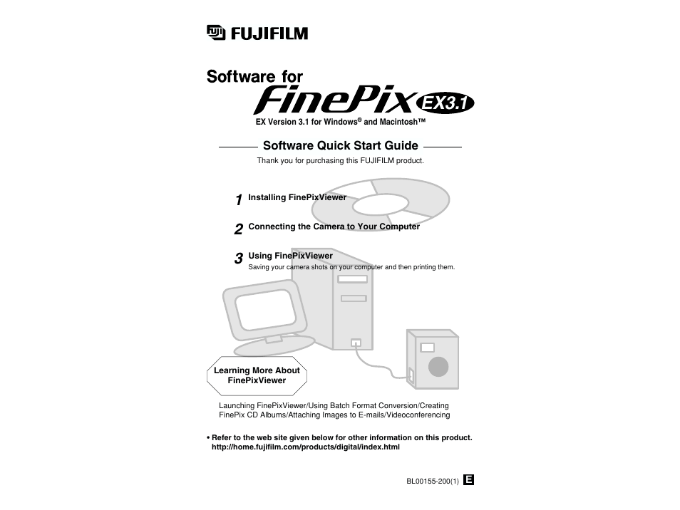 FujiFilm FINEPIX EX3.1 User Manual | 55 pages