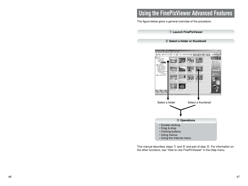 Using the finepixviewer advanced features | FujiFilm FINEPIX EX3.1 User Manual | Page 24 / 55