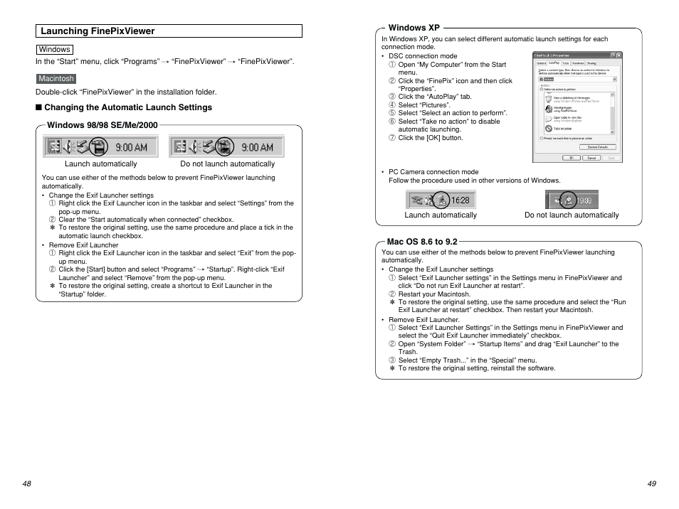 Launching finepixviewer | FujiFilm FINEPIX EX3.1 User Manual | Page 25 / 55