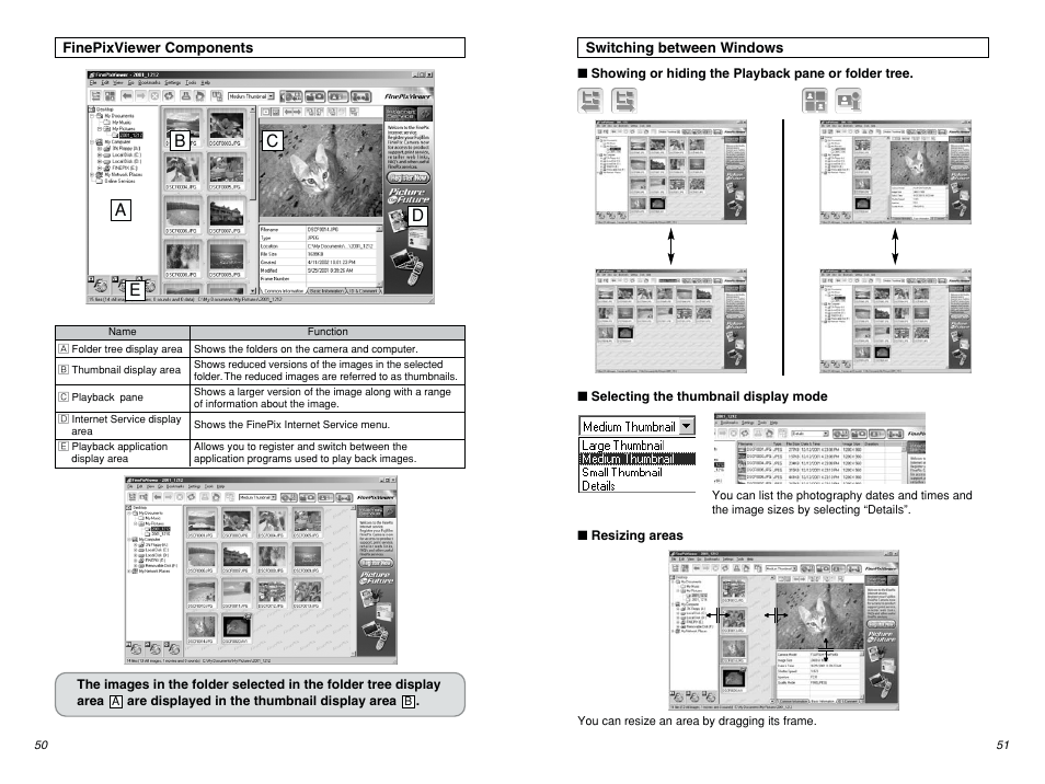 Ab e c d | FujiFilm FINEPIX EX3.1 User Manual | Page 26 / 55