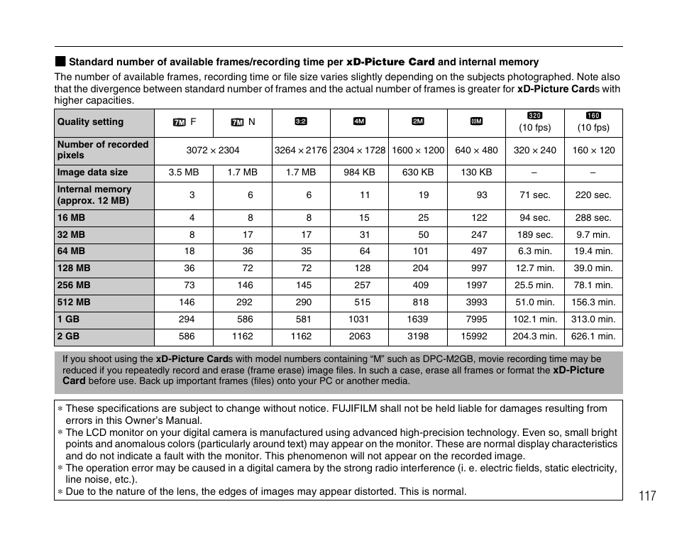 FujiFilm FinePix A700 User Manual | Page 117 / 132