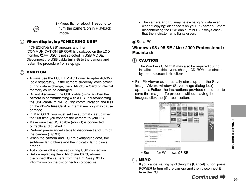 Continued q | FujiFilm FinePix A700 User Manual | Page 89 / 132