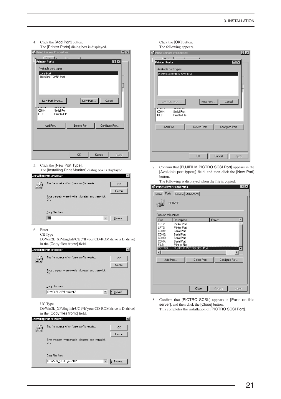 FujiFilm PICTOGRAPHY 3500 User Manual | Page 23 / 63