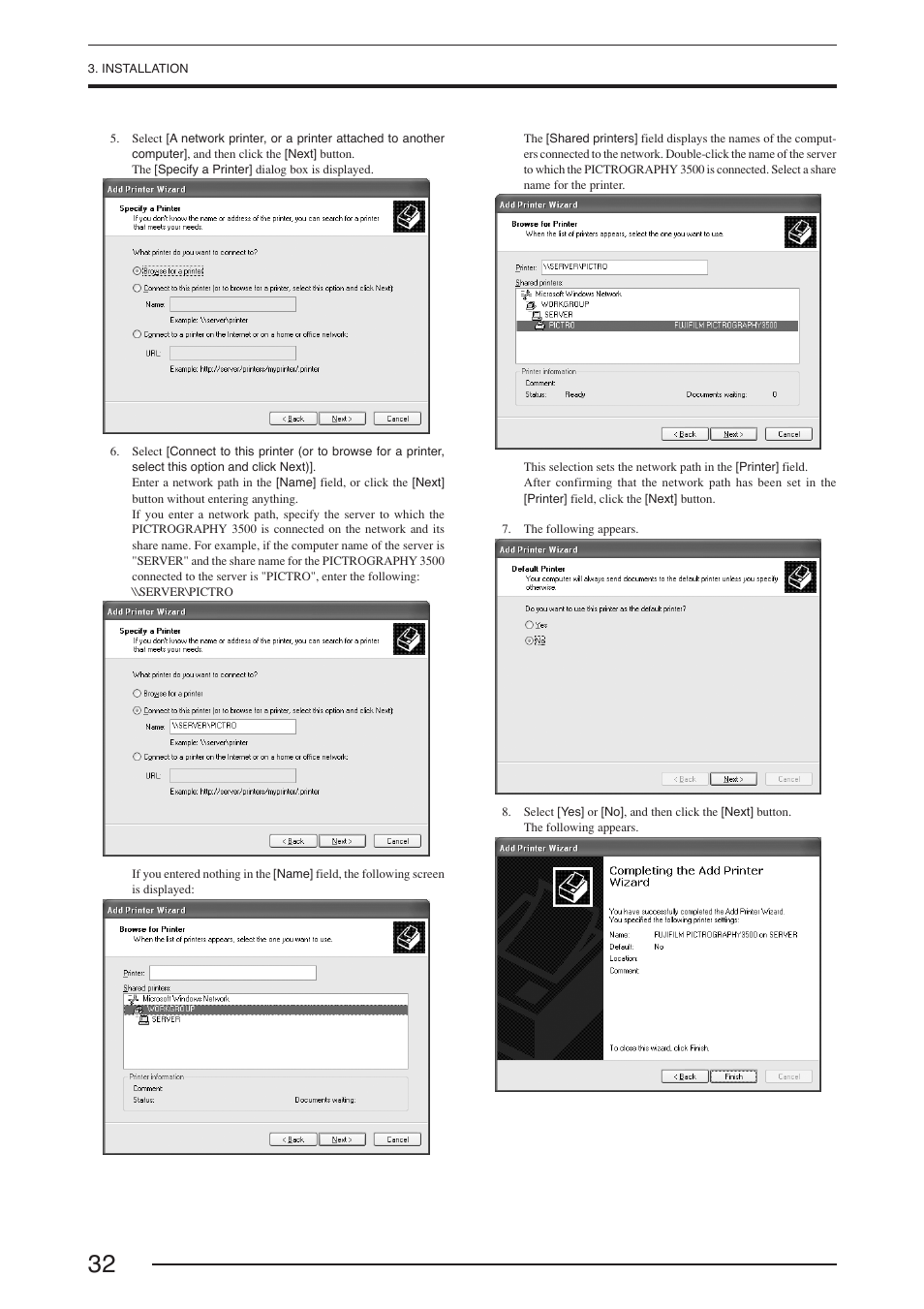 FujiFilm PICTOGRAPHY 3500 User Manual | Page 34 / 63