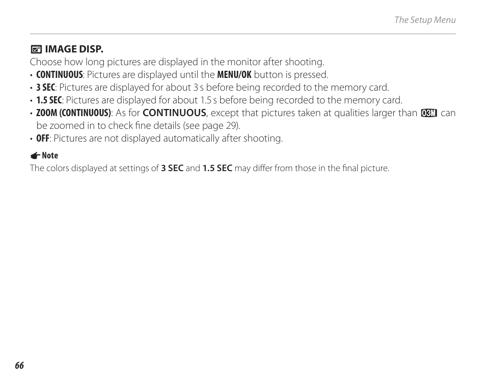 Image disp | FujiFilm FinePix A150 User Manual | Page 72 / 96