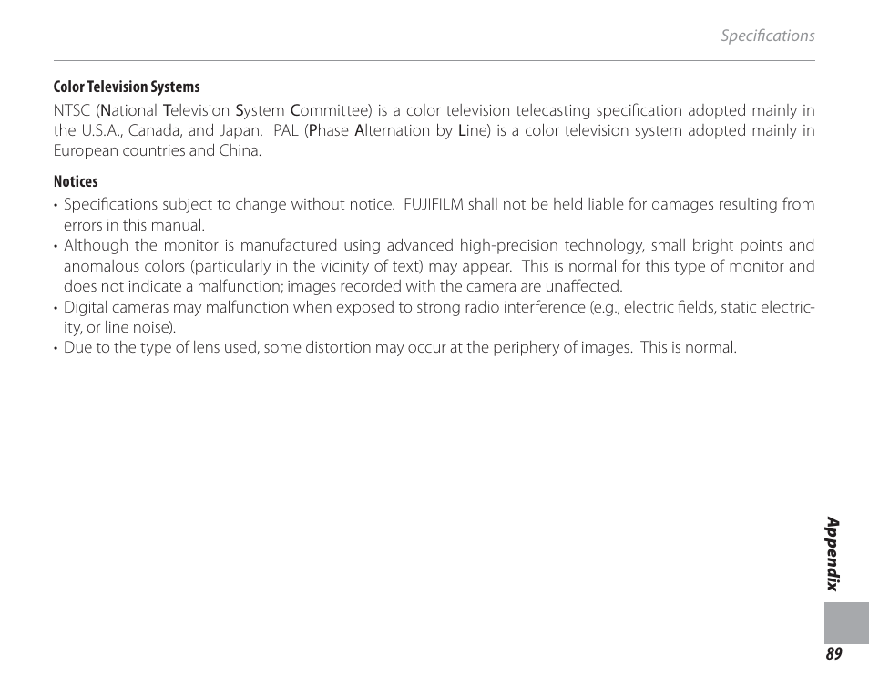 FujiFilm FinePix A150 User Manual | Page 95 / 96