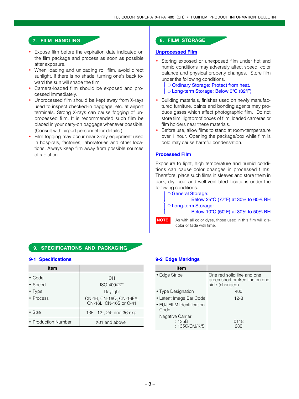 FujiFilm FUJICOLOR SUPERIA AF3-151E User Manual | Page 3 / 6