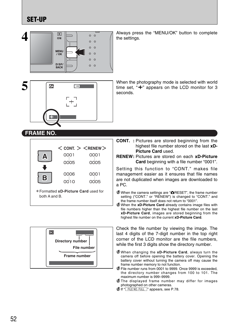 Ab b, Set-up | FujiFilm FinePix A340 User Manual | Page 53 / 93