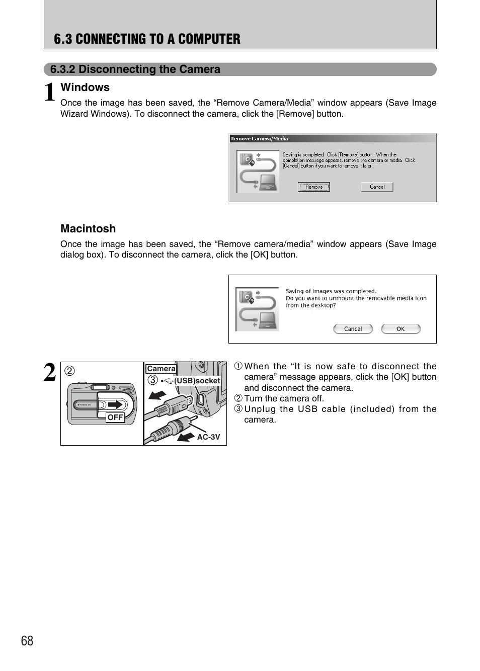 3 connecting to a computer | FujiFilm FinePix A340 User Manual | Page 69 / 93